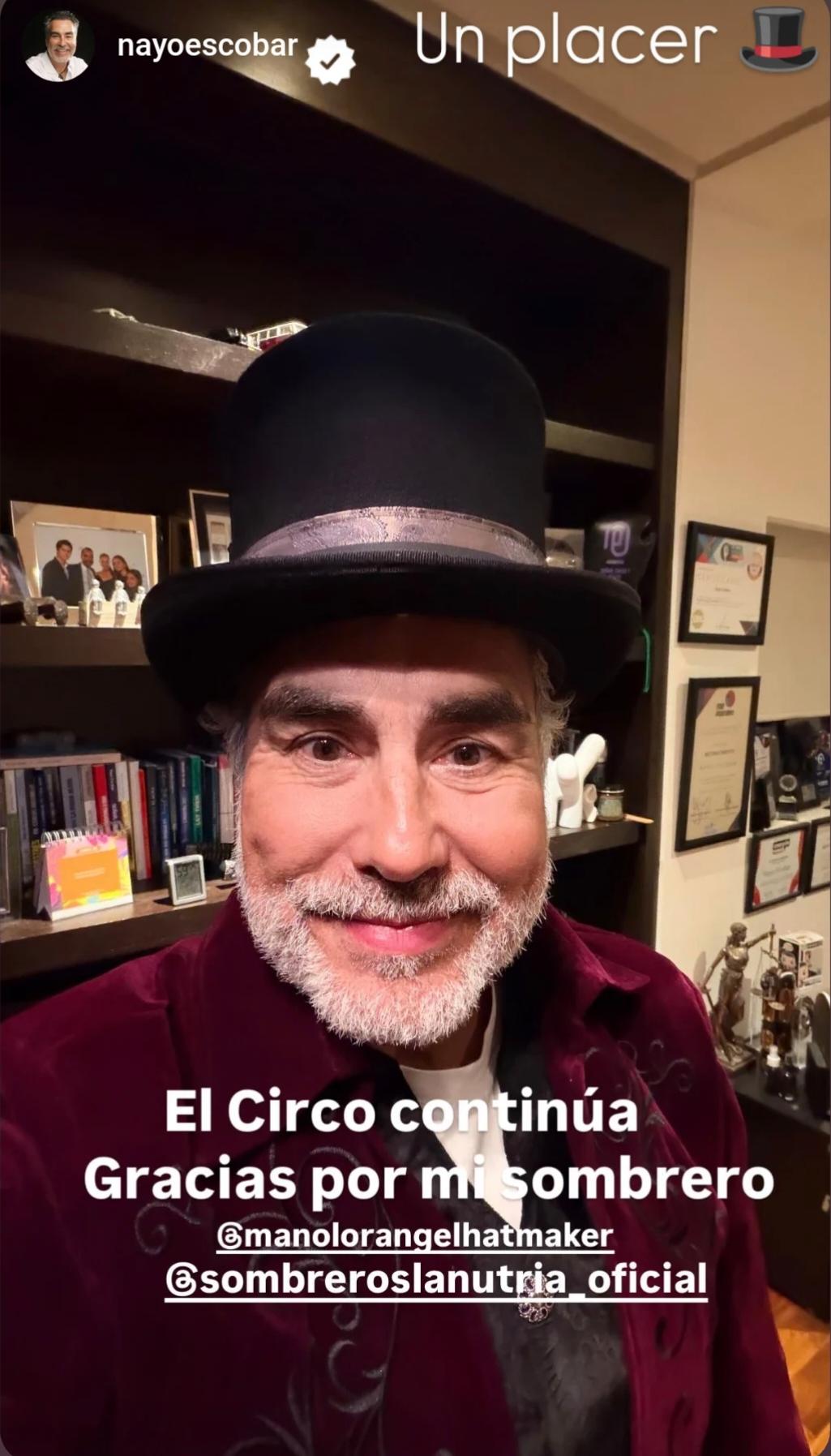 Figura pública con sombrero La Nutria